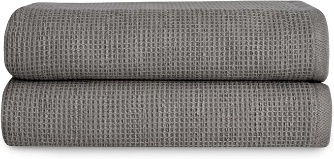 Cozy Earth Waffle Bath Towels by CozyEarth