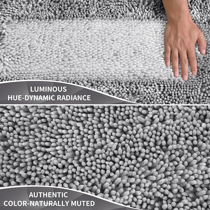 Yimobra Long Bathroom Rugs Runner 55x24 Inch, Extra Thick Soft Absorbent - Image 3