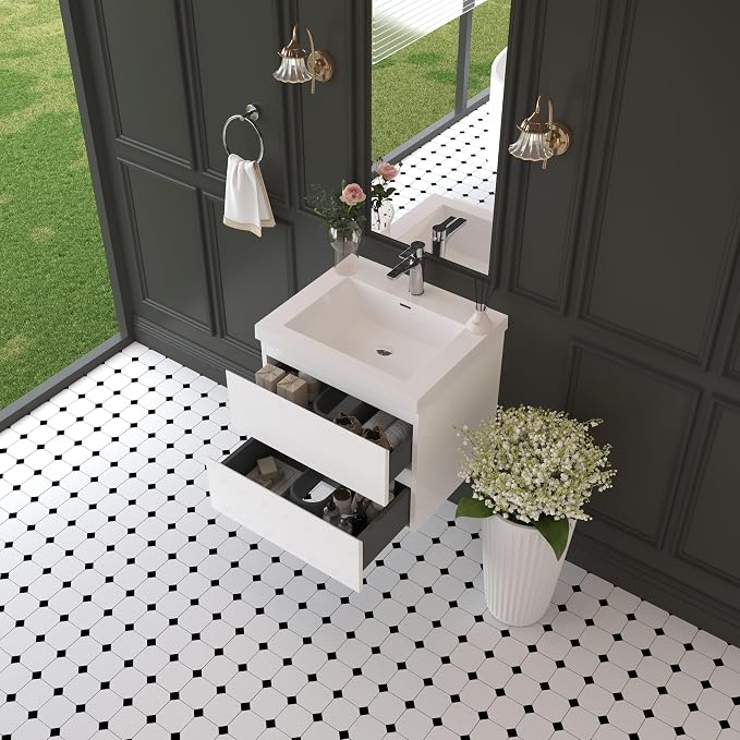 Modern 24" Floating Bathroom Vanity - Image 8