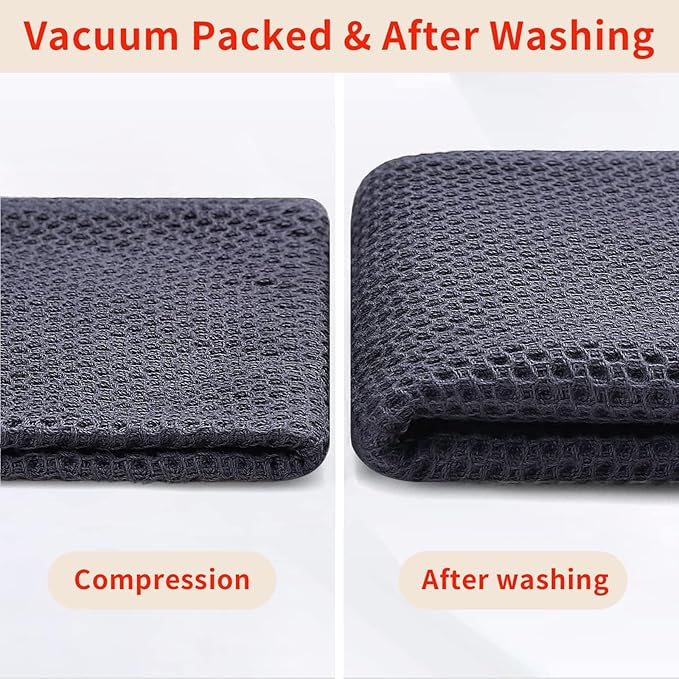 Homaxy 100% Cotton Waffle Weave Kitchen Dish Towels, Ultra Soft Absorbent Quick - Image 8