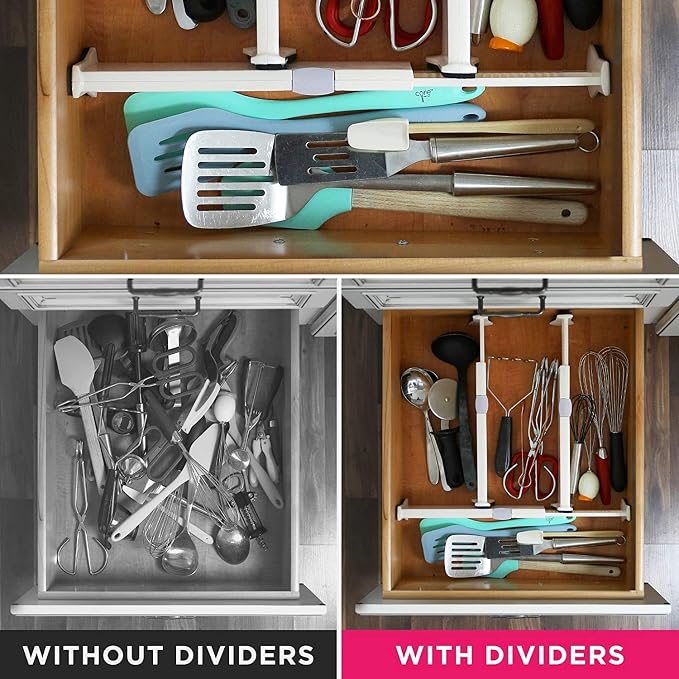 8 Drawer Organizer and Dividers, Organize Silverware and Utensils in Home - Image 5