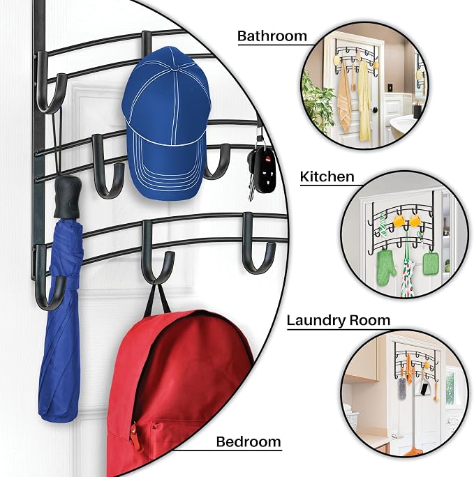 LYNK Professional® Home™ Over Door Hooks Rack - Image 3