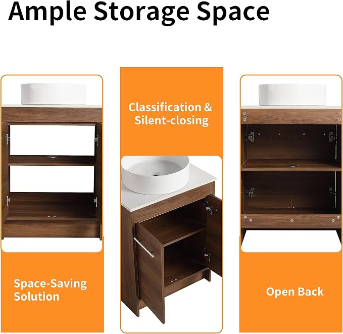 36 Inch Bathroom Vanity with Sink, Mordern Bathroom Vanity, Single Sink - Image 6