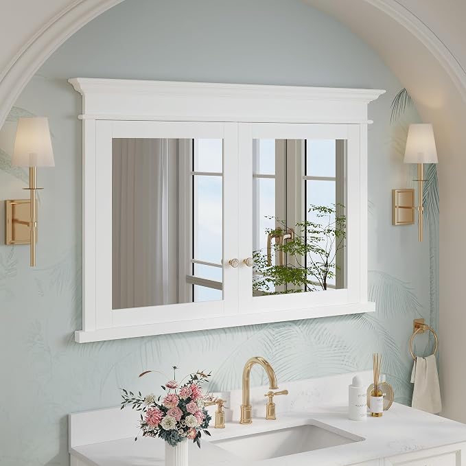 WELLFOR 48"x 32" Bathroom Medicine Cabinet - Image 3