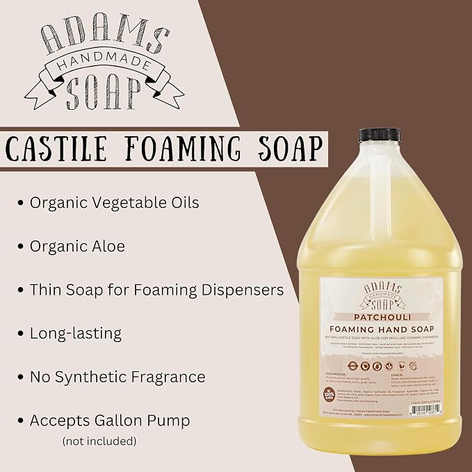 Adams Handmade Soap Liquid Foaming Soap 1 Gal - Image 3