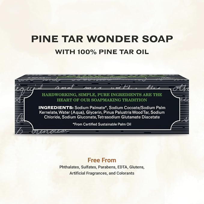 The Grandpa Soap Company Pine Tar Bar Soap - Image 2