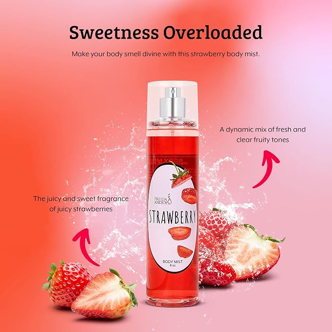 Luxurious Scented Strawberry Fragrance Body Mist A Sophisticated 8 oz Gift - Image 6