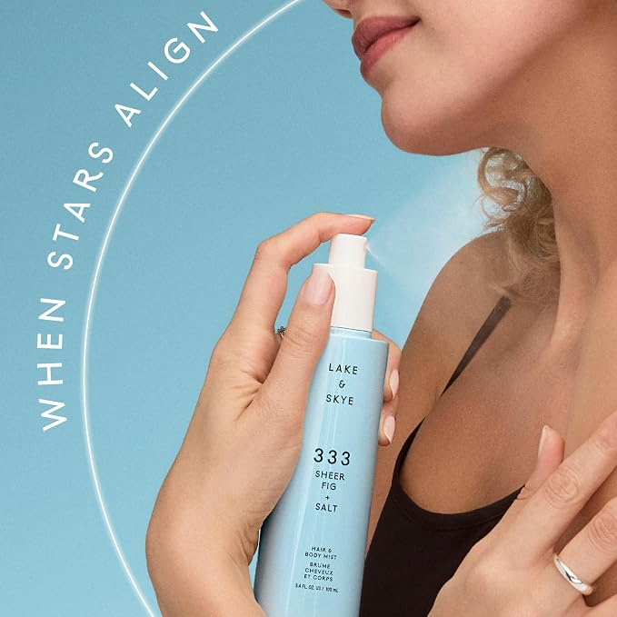 Lake & Skye 333 Sheer Fig + Salt Hair & Body Mist 3.4 Fl Oz, Grapefruit Blossom - Image 6