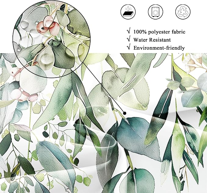 Riyidecor Clawfoot Tub Extra Wide Shower Curtain - Image 5