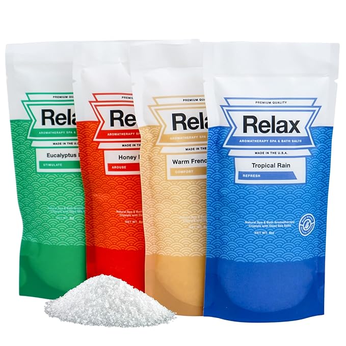 Relax Spa & Bath, Epsom & Dead Sea Salts, Aromatherapy Bath Salts by RelaxSpaBath