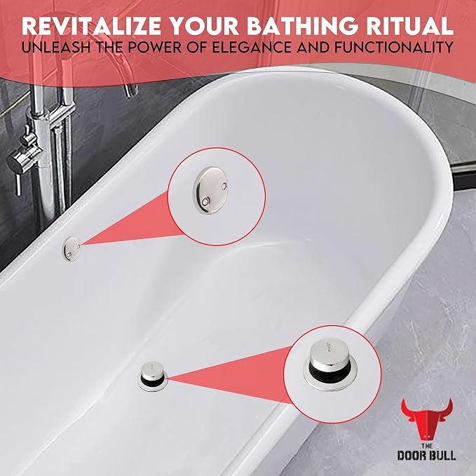 Tip-Toe Bathtub Drain Trim Kit - Image 4