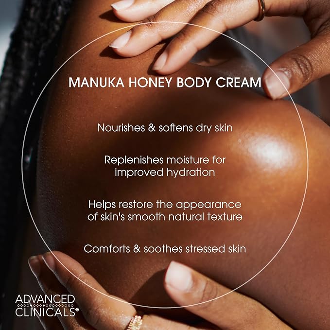Advanced Clinicals Unscented Retinol Body Lotion & Face Moisturizer + Manuka - Image 8