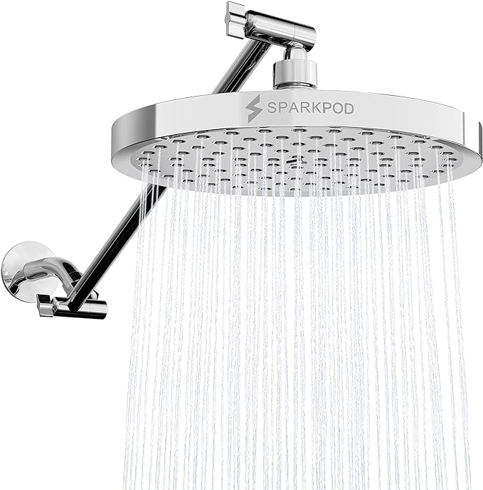 SparkPod Round Rain Shower Head by SparkPod