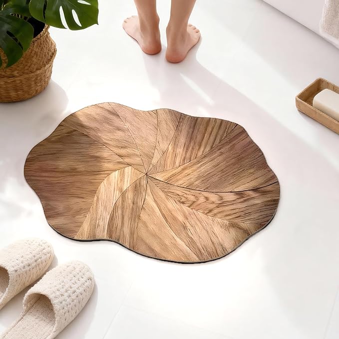 TimberFlow Medium-Small Bath Mat by TimelessArtworks