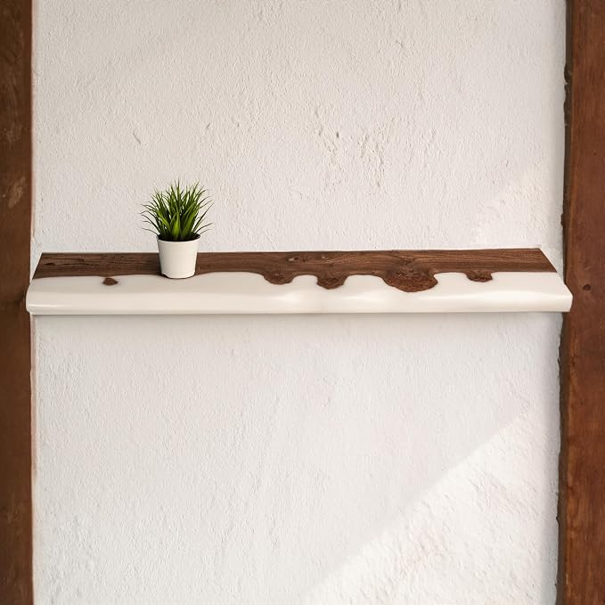 RWA Live Edge Floating Shelf – Unique Wood Floating Shelf - Image 3