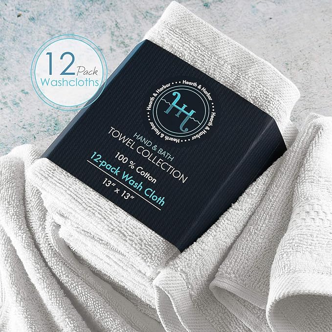 Hearth & Harbor Washcloths 12 Pack - Image 4