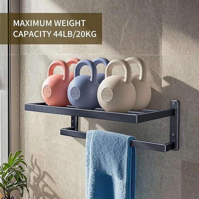 Bathroom Towel Rack, 24 Inch Towel Holder - Image 4