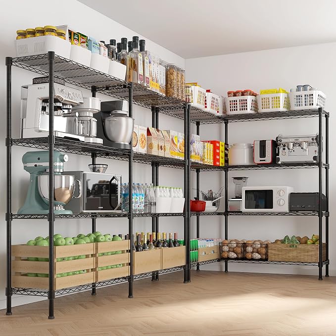 VINGLI 58" W Storage Shelves 1220LBS Heavy Duty Metal Shelving, Upgraded 4 Tier - Image 2