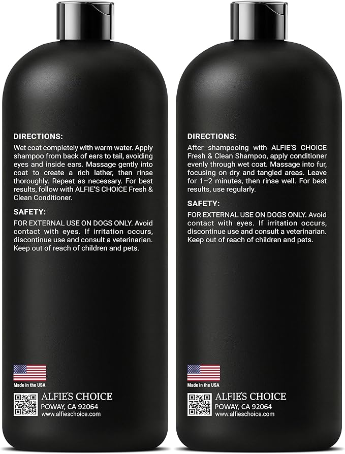 ALFIE'S CHOICE Fresh & Clean Dog Shampoo and Conditioner Set | 16 fl oz Each | - Image 9