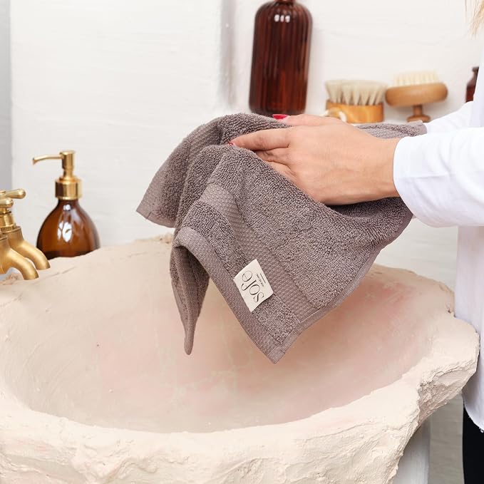 SOFE H&L | Olea Luxury Turkish Cotton Bath Towels Set of 6 : 2 Bath Towels 2 - Image 3
