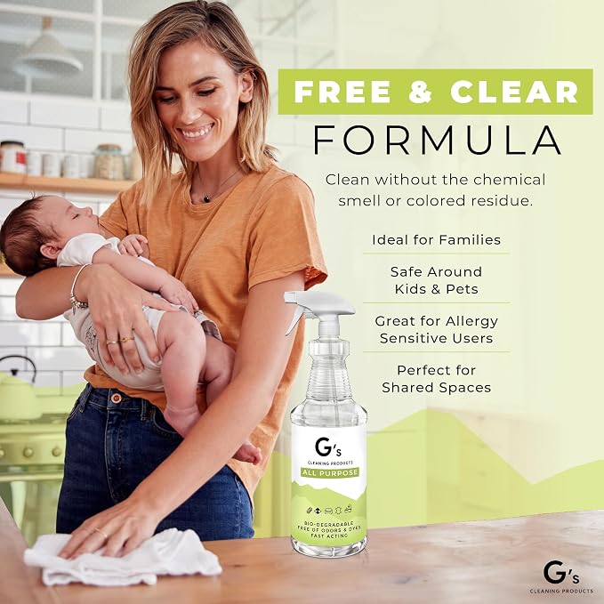 G's Cleaning Biodegradable All Purpose Cleaner – 32 oz Non-Toxic Natural - Image 5