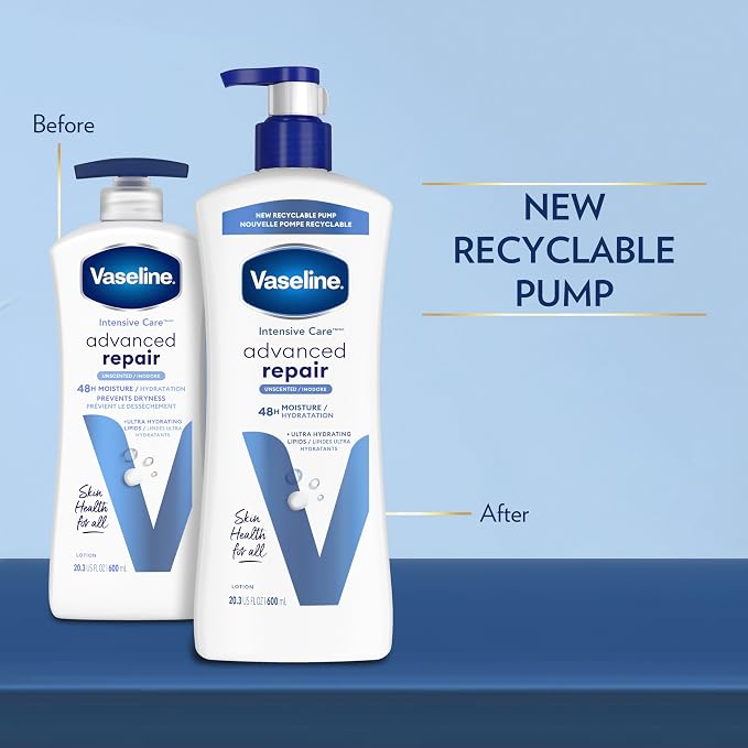Vaseline Intensive Care Unscented Advanced Repair Body Lotion - Image 3