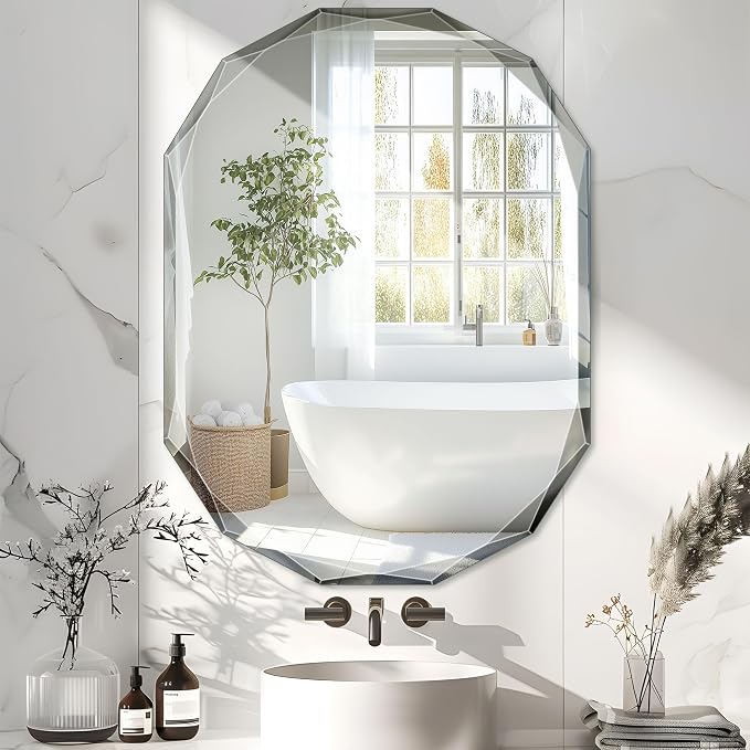 Bathroom Mirror for Wall, Bathroom Vanity Mirror, Wall Mount Vanity Mirrors by ladynow