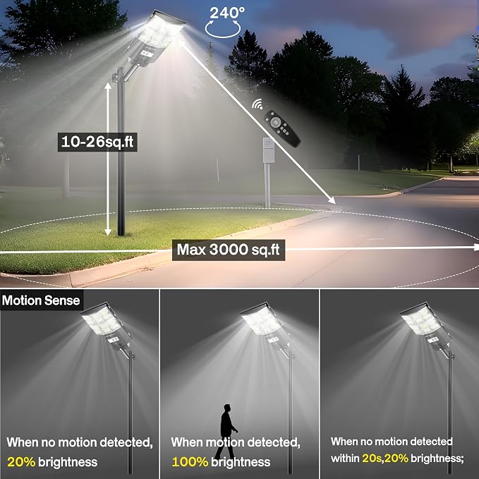 7000W Solar Flood Lights Outdoor - Image 3