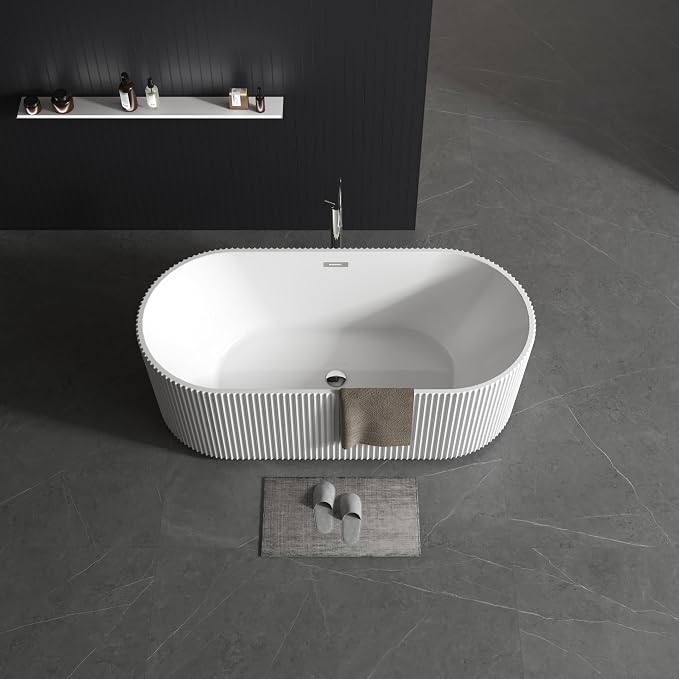 59" Acrylic Freestanding Bathtub, Soaking Tub by GAOMON