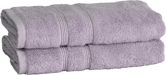 Mosobam Luxury Turkish Set of 2 Hand Towels 16X30 Lavender Aura 700 GSM Bamboo by Mosobam