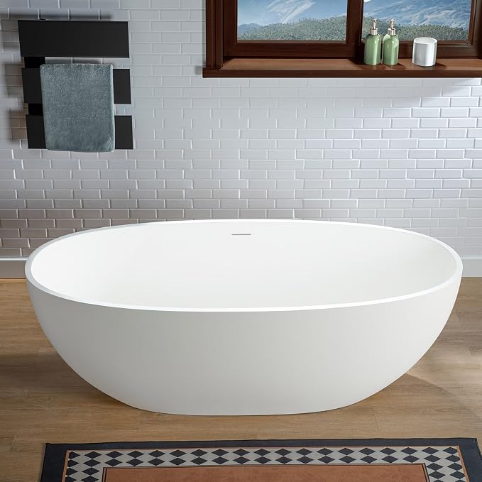 WOODBRIDGE 61 in. x 30.75 in. Stone Resin Luxury Contemporary Solid Surface - Image 16