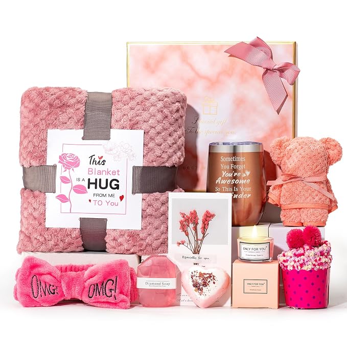Birthday Gifts for Women, Self Care Gifts Baskets for Women Care Package Get by JOYOFUN