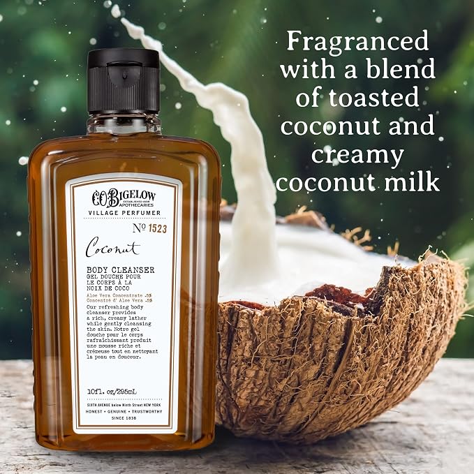 C.O. Bigelow Coconut Body Wash, Village Perfumer Moisturizing Body Wash - Image 5