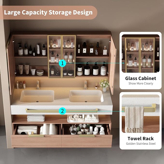 60-Inch Double Sink Vanity - Image 4