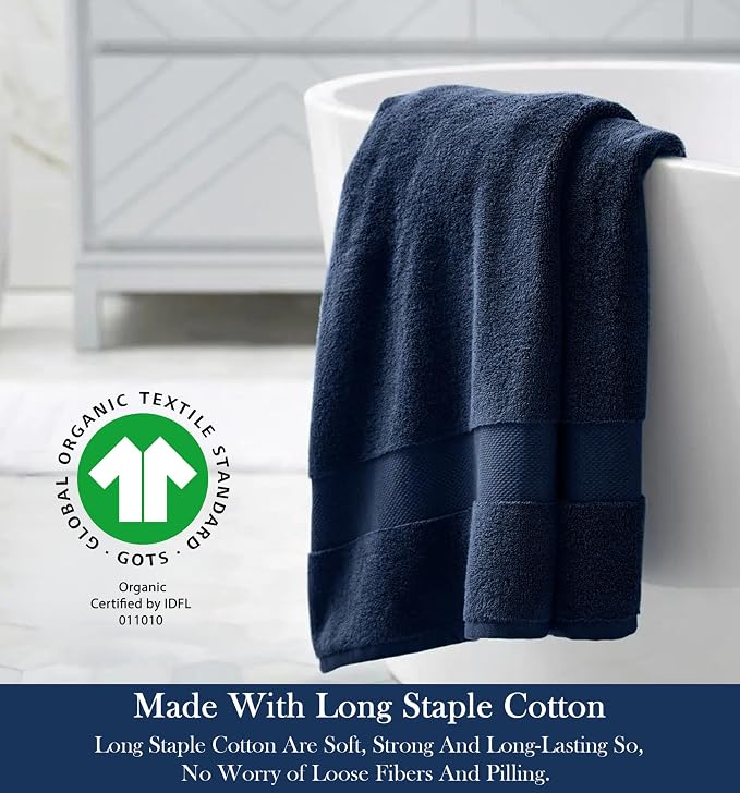 Delara Organic Cotton Luxuriously Plush Bath Sheet | GOTS & Oeko-TEX Certified - Image 3