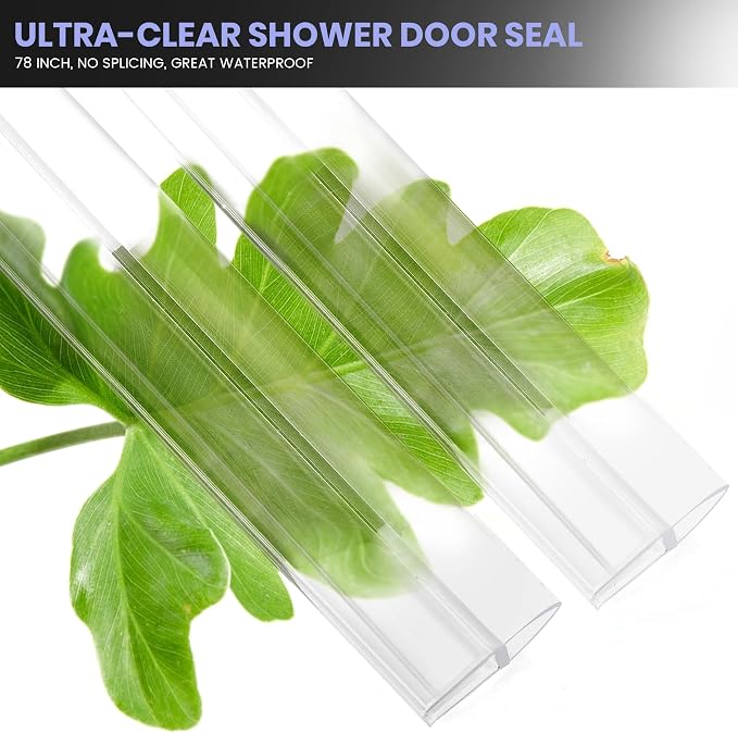 Bathroom Shower Door Seal Strip, U-Type PVC Transparent Shower Door Seal Strip - Image 4
