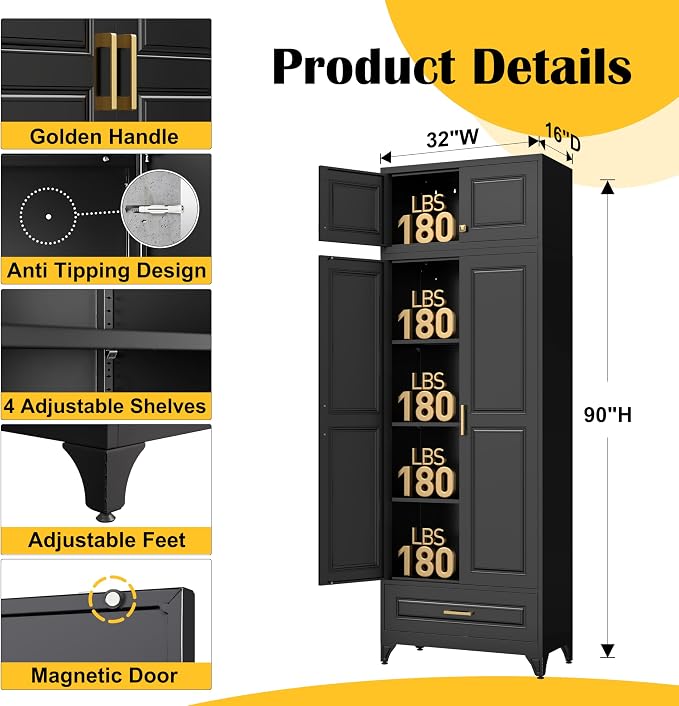 90" Kitchen Pantry Cabinet - Image 2