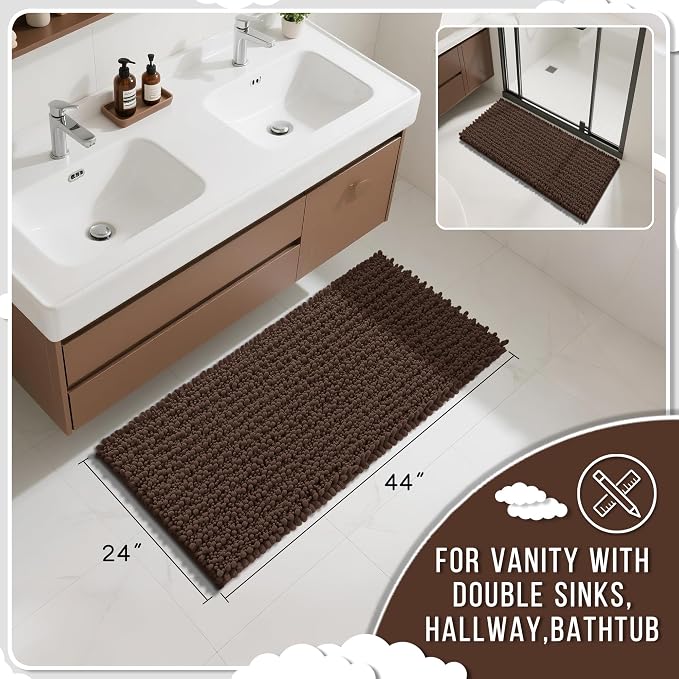 Yimobra Long Bathroom Rugs Non Slip Washable 44x24 Inch - Image 2