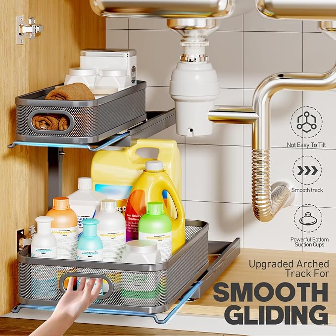 1-Pack Under Sink Storage Organizer - Image 4