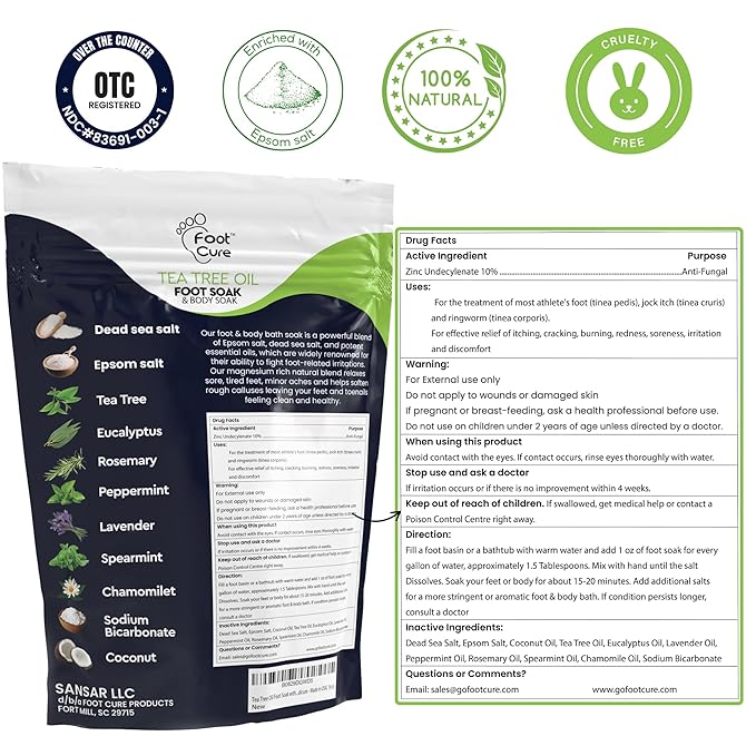 FOOT CURE Premium Epsom Salt Foot Soak - Image 2