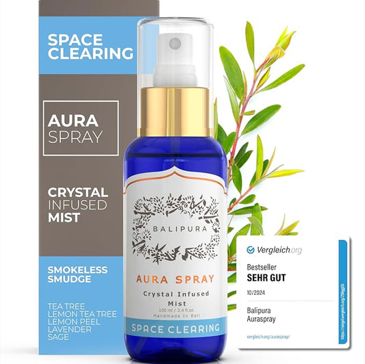 BALIPURA - Space Clearing Healing Aura Crystal Spray - Black Tourmaline & by Balipura