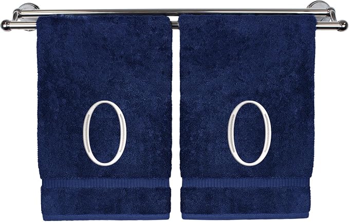Monogrammed Hand Towel, Personalized Initial Gift, Extra Absorbent 100% Turkish by BareCotton
