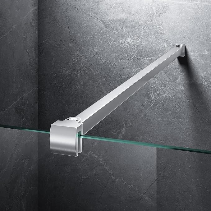 Frameless Shower Door Support Bar, Stainless Steel Wall-to-Glass Support Arm to by Unknown