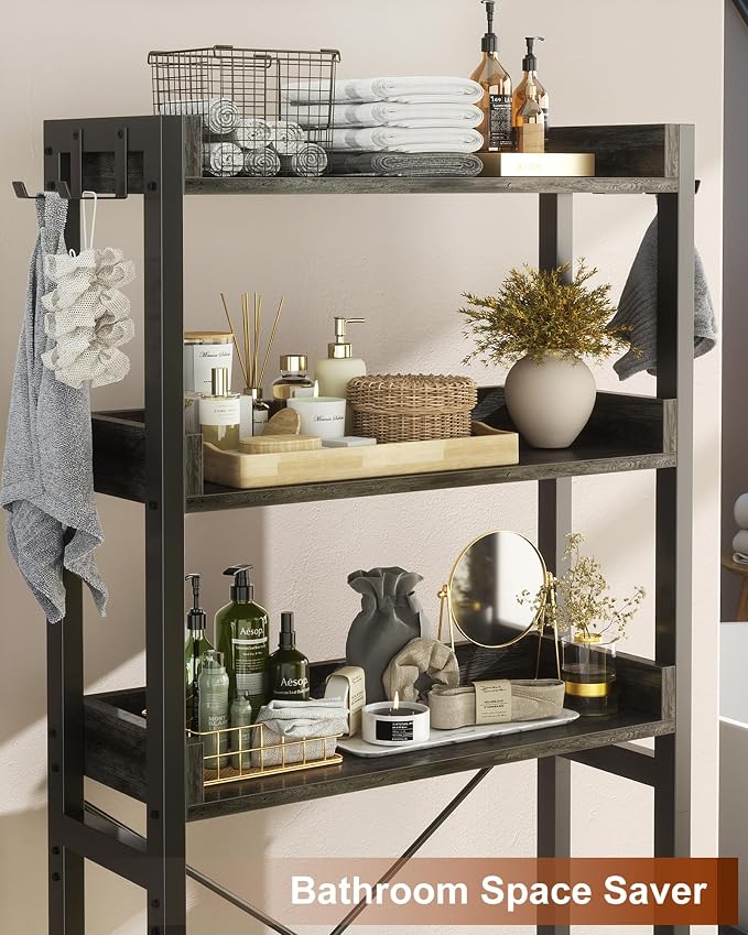 Ecoprsio Over-The-Toilet Storage Rack, 3-Tier Bathroom Organizer Shelf Over - Image 7