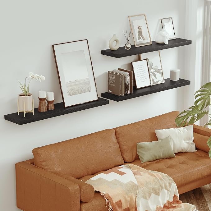 Vivelove Single Floating Shelves 48 Inches, 48 x 10 inch Deep x 1.8 in Thick - Image 5