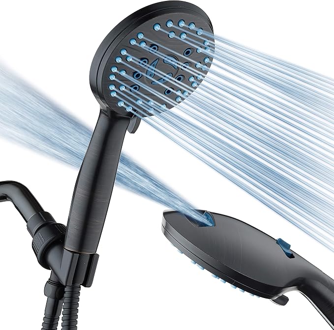 Hotel Spa AquaCare High Pressure 8-mode Handheld Shower Head, Anti-clog Nozzles by HotelSpa
