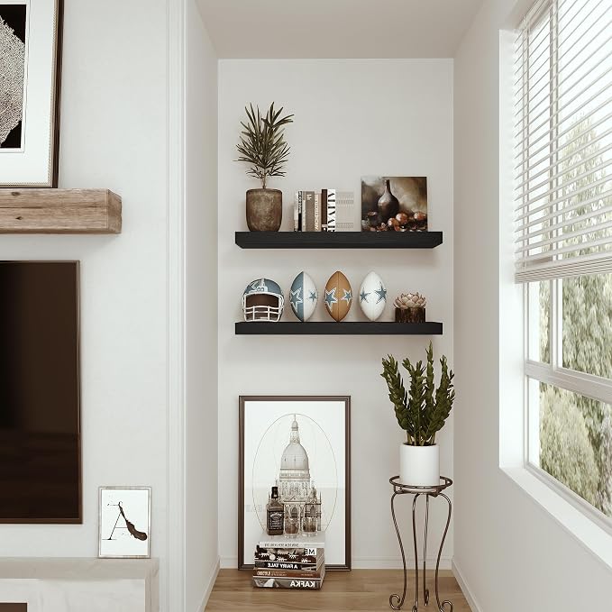 Vivelove Black Floating Shelves - Image 8