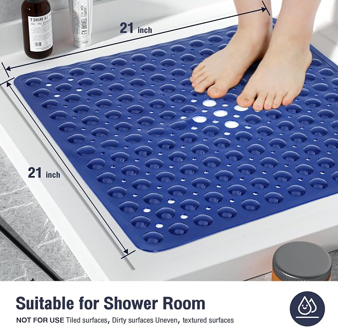 Square Shower Bathtub Mat Non Slip - Image 5