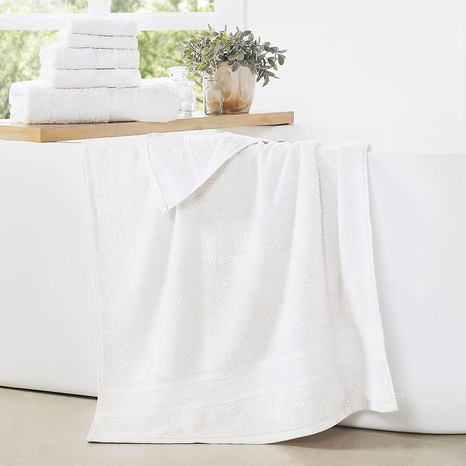 TRIDENT Soft & Plush Luxury Towel Set, 100% Cotton, 2 Bath Towels 2 Hand Towels - Image 2