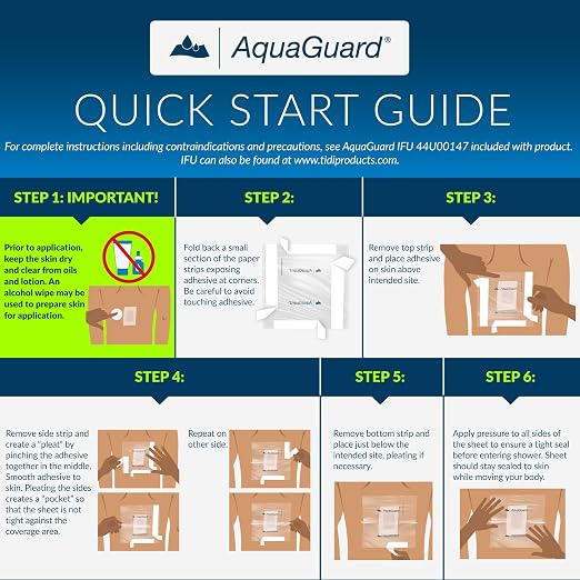 TIDI 50004-PKG AquaGuard Sheet – 4” x 4” – – Shower Protection Sheet – - Image 5